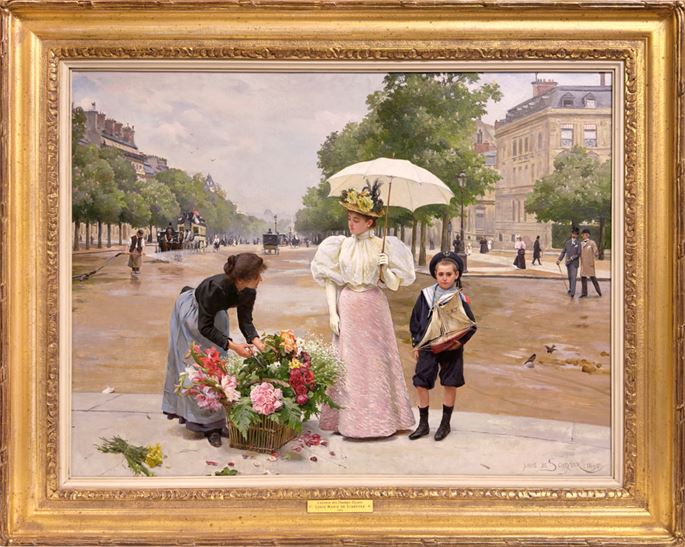 Louis Marie de Schryver - L’avenue des Champs-Élysées, 1895 | MasterArt